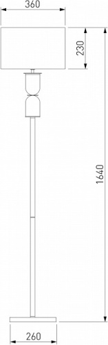 Торшер Eurosvet Caprera 01154/1 латунь в Нижнем Новгороде фото 5
