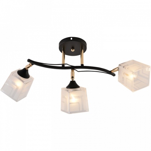 Люстра на штанге 01594-3.3-03B BK+FGD в Нижнем Новгороде фото 4