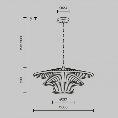 Подвесной светильник Maytoni Costa MOD394PL-01BS1 в Нижнем Новгороде фото 2