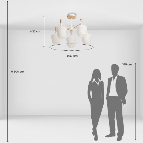 Люстра на штанге De City Дэла 6 635015105 в Нижнем Новгороде фото 2