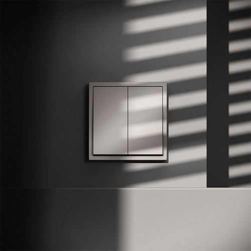 Выключатель двухклавишный без рамки Voltum S70 VLS020103 в Нижнем Новгороде фото 7