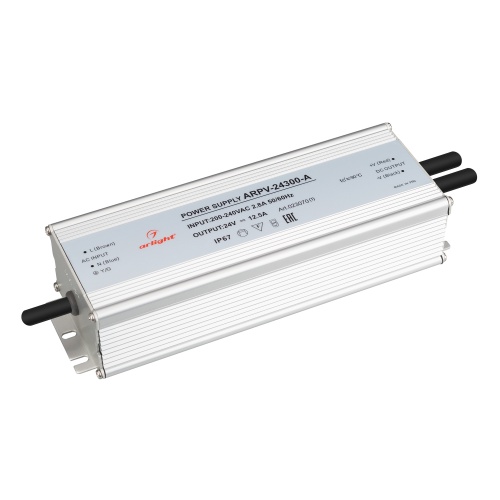 Блок питания ARPV-24300-A (24V, 12.5A, 300W) (Arlight, IP67 Металл, 3 года) в Людиново фото 3