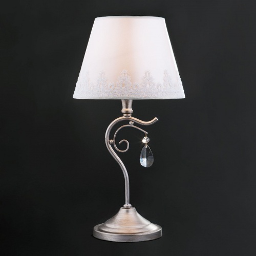 Настольная лампа декоративная Eurosvet Incanto 01022/1 серебро в Артемовском фото 7