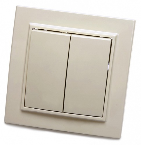 Выключатель двухклавишный Stekker Эрна 39231 в Нижнем Новгороде