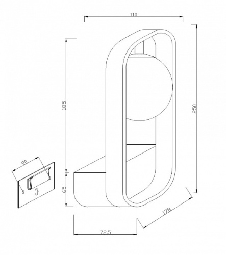 Бра Maytoni Avola MOD431-WL-01-WS в Перми фото 6