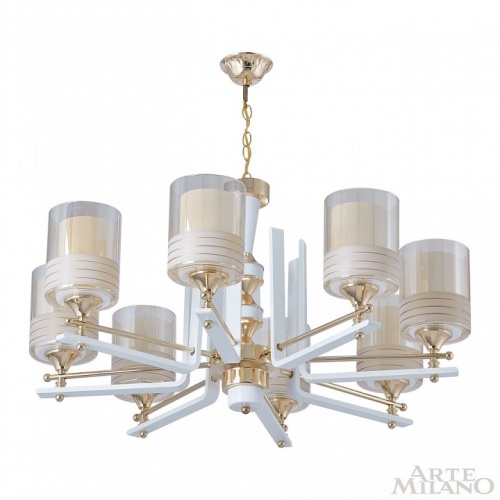 Подвесная люстра Arte Milano Florentia-6087 306087/8 Wh/Gd в Нижнем Новгороде фото 8