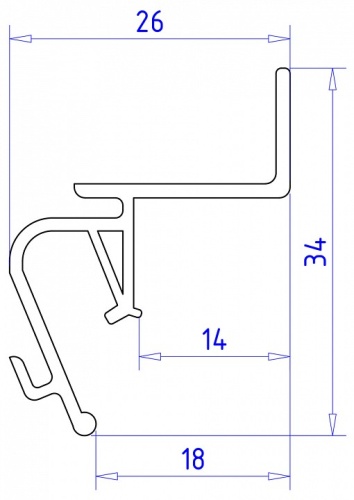 Профиль для контурной подсветки натяжного потолка Ambrella Light GP GP4100BK в Нижнем Новгороде фото 2
