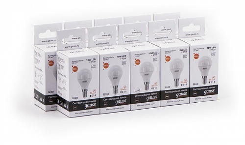 Лампа светодиодная Gauss LED Elementary Globe E14 10Вт 3000K 53110 в Нижнем Новгороде фото 4