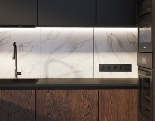 Выключатель самовозвратный одноклавишный с подсветкой, без рамки Ambrella Volt MA MA802055 в Нижнем Новгороде фото 3