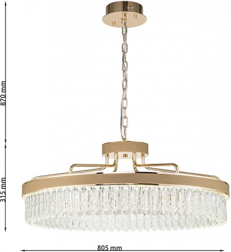 Подвесная люстра Favourite Visconte 4304-8P в Нижнем Новгороде фото 2