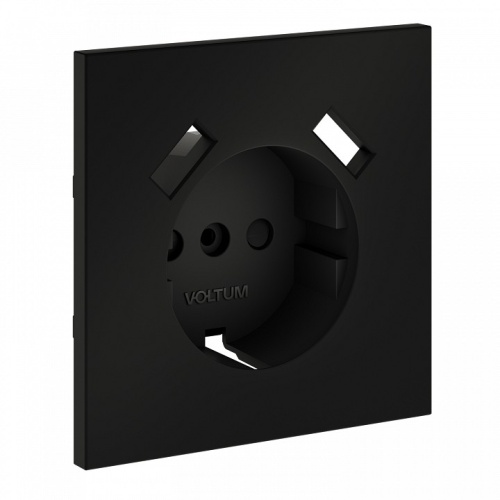 Накладка для розетки с заземлением и со шторками и 2хUSB type A Voltum S70 VLS000908 в Нижнем Новгороде фото 3