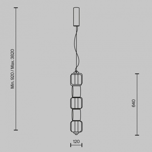 Подвесной светильник Maytoni Ritmo MOD381PL-L30CH3K в Нижнем Новгороде фото 6