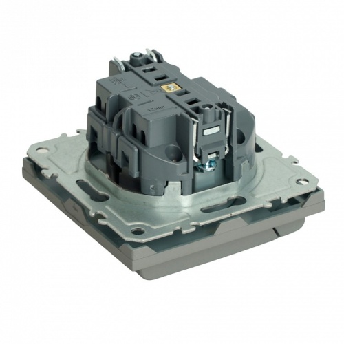 Розетка с заземлением и со шторкой, с крышкой Stekker Эмили 49959 в Нижнем Новгороде фото 9