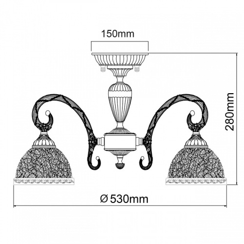 Люстра на штанге MW-Light Аманда 6 481011805 в Ковдоре фото 2