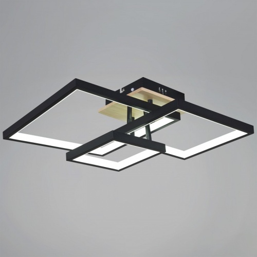 Люстра на штанге 98560-0.3-03 BK+WOOD в Нижнем Новгороде фото 4