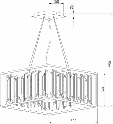 Подвесная люстра Bogate's Cella 377/6 Strotskis в Одинцово фото 4