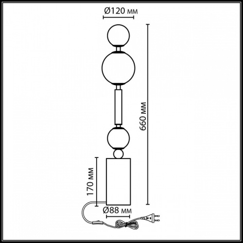 Настольная лампа декоративная Odeon Light Callisto 5457/4TL в Нижнем Новгороде фото 3