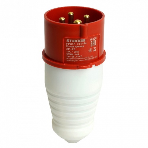 Вилка прямая 3P+PE Stekker ST 49428 в Нижнем Новгороде фото 4