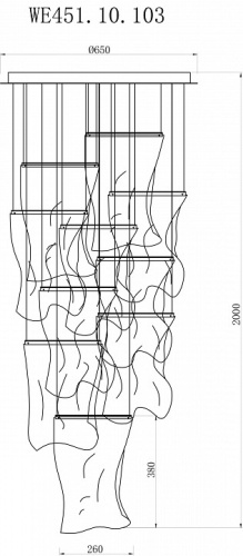 Подвесная люстра Wertmark Hanna WE451.10.103 в Нижнем Новгороде фото 2