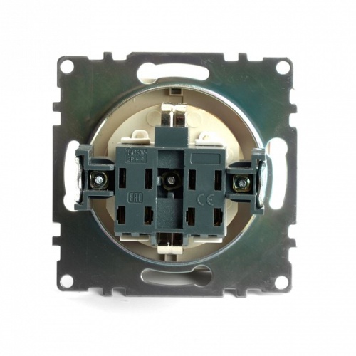 Розетка с заземлением и со шторкой, без рамки с крышкой Stekker Катрин 49222 в Нижнем Новгороде фото 5