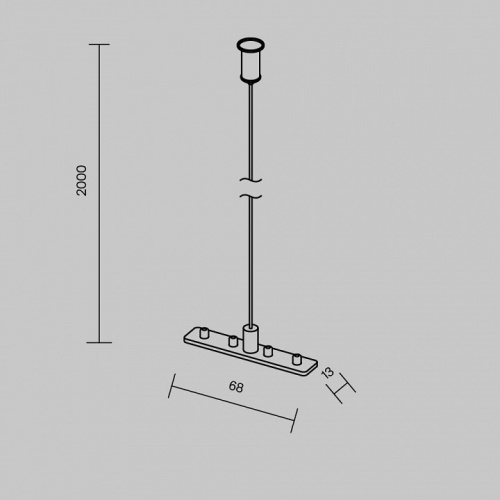 Подвес для трека Maytoni Accessories for tracks Exility TRAM034SW-2S в Чебоксарах фото 5