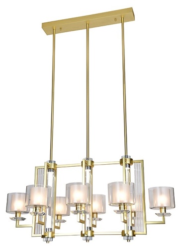 Подвесная люстра Newport ALEXANDRA 4408/S mat.gold в Нижнем Новгороде