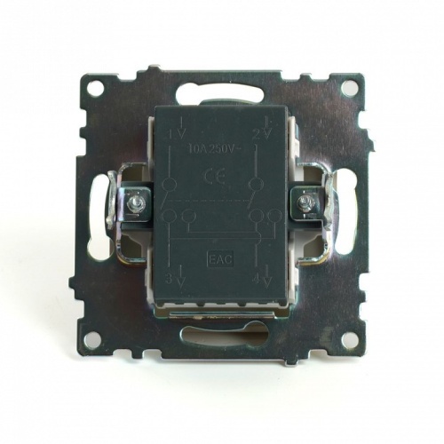 Переключатель перекрестный одноклавишный без рамки Stekker Катрин 49221 в Нижнем Новгороде фото 4