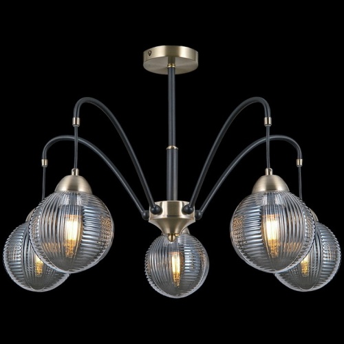Люстра на штанге ILLUMICO  IL0433-5PSQ-79 BK AB в Нижнем Новгороде фото 3