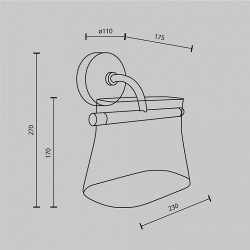 Бра Maytoni Cabaret MOD170WL-L8BS3K2 в Нижнем Новгороде фото 7