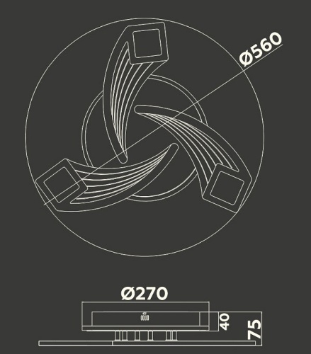 Потолочная люстра Ambrella Light FA FA4477 в Нижнем Новгороде фото 2