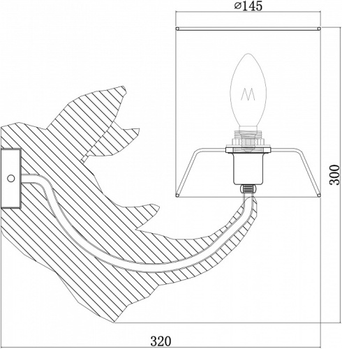 Бра Maytoni Nashorn MOD470WL-01W в Нижнем Новгороде фото 3