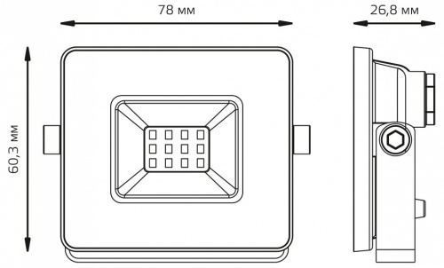 Настенно-потолочный прожектор Gauss Elementary 613100210 в Нижнем Новгороде фото 2