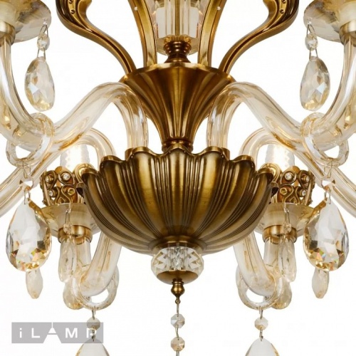 Подвесная люстра iLamp Asia 61078-6 BR в Нижнем Новгороде фото 3