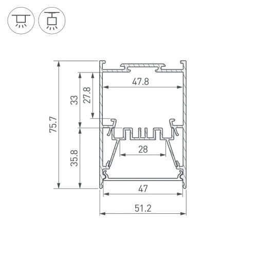 Профиль накладной Arlight ARH-LINE 044874 в Нижнем Новгороде фото 2