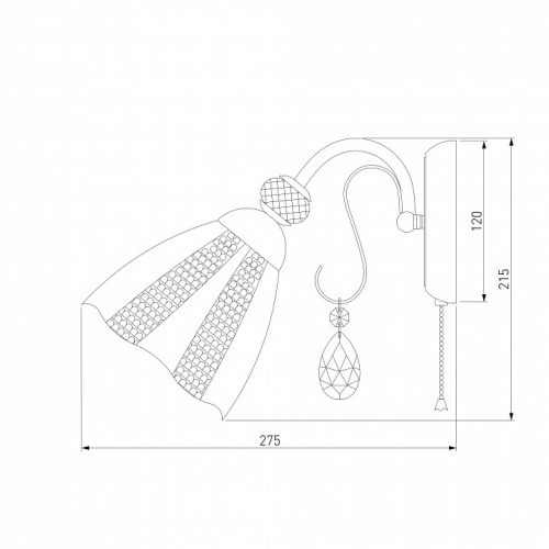 Бра Eurosvet Floranse 30155/1 античная бронза в Нижнем Новгороде фото 3