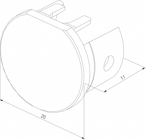 Заглушка для трека Elektrostandard Mini Magnetic a067267 в Нижнем Новгороде фото 2