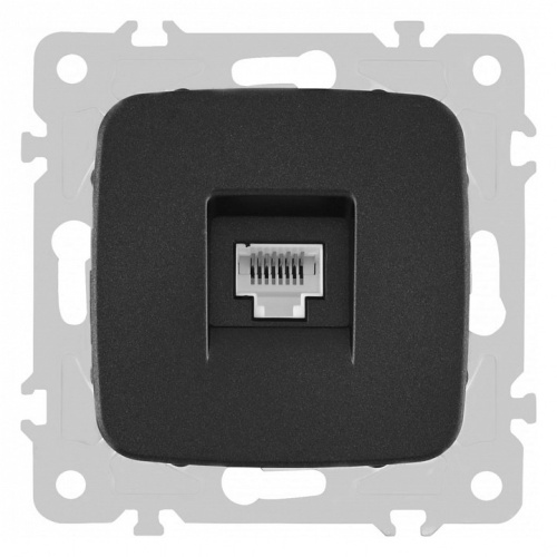 Розетка Ethernet RJ-45 без рамки Arte Milano am-205 205.45-1.black в Нижнем Новгороде