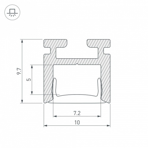 Профиль накладной Arlight PIK 029089 в Нижнем Новгороде фото 2