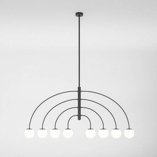 Люстра на штанге Eurosvet Cenacolo 30179/8 черный в Нижнем Новгороде фото 2