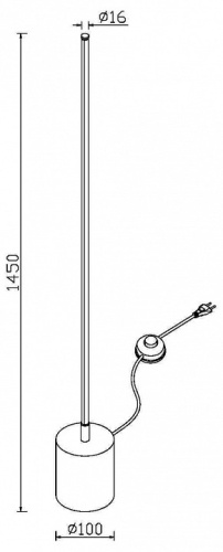 Торшер Maytoni Flow MOD147FL-L20BK1 в Нижнем Новгороде фото 3