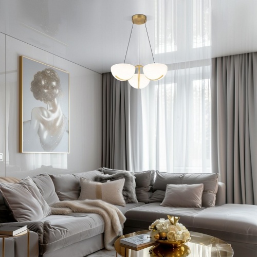 Подвесная люстра Eurosvet Emisfero 50083/3 LED золото в Нижнем Новгороде фото 7