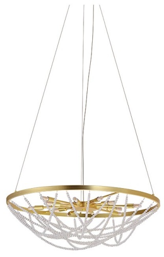 Подвесная люстра Newport ЭЛЬВИРА 8650/70 C mat.gold в Нижнем Новгороде