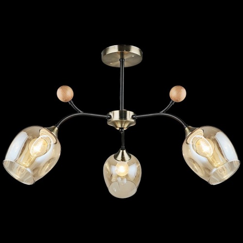 Люстра на штанге 02009-0.3-03 AB+BK в Нижнем Новгороде фото 4