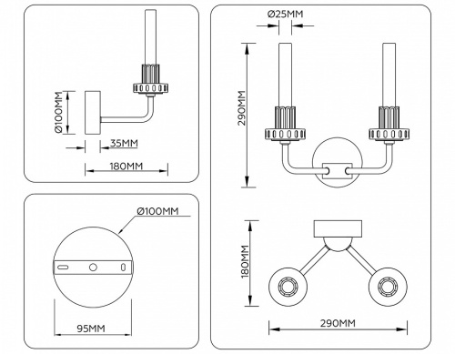 Бра Ambrella Light LH LH53130 в Нижнем Новгороде фото 2