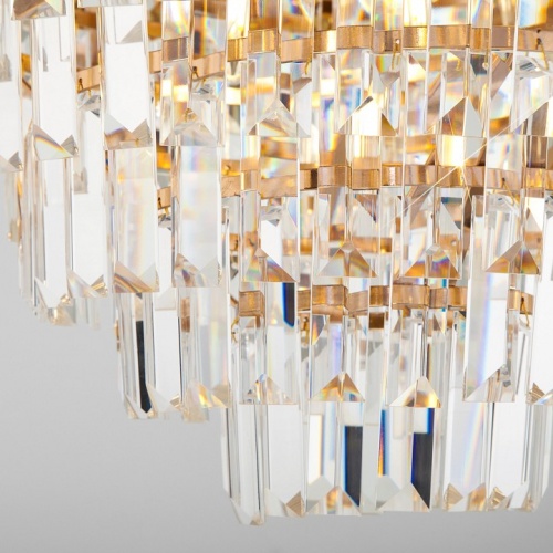 Подвесной светильник Eurosvet Ariana 10124/8 золото/прозрачный хрусталь Strotskis Smart в Нижнем Новгороде фото 2