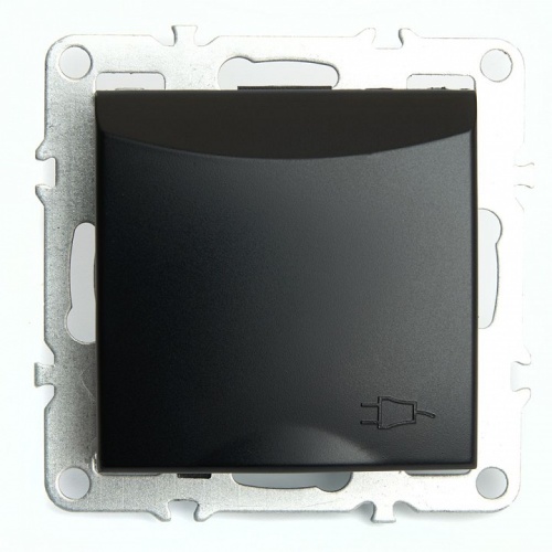 Розетка с заземлением и со шторкой, без рамки с крышкой Stekker Эрна 49156 в Нижнем Новгороде фото 6