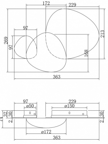 Бра Maytoni Jack-stone MOD314WL-L8G3K в Перми фото 6