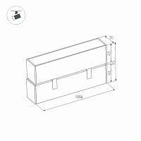 Светильник MAG-FLAT-FOLD-45-S1005-30W Warm3000 (WH, 100 deg, 24V) (Arlight, IP20 Металл, 5 лет) в Богучаре