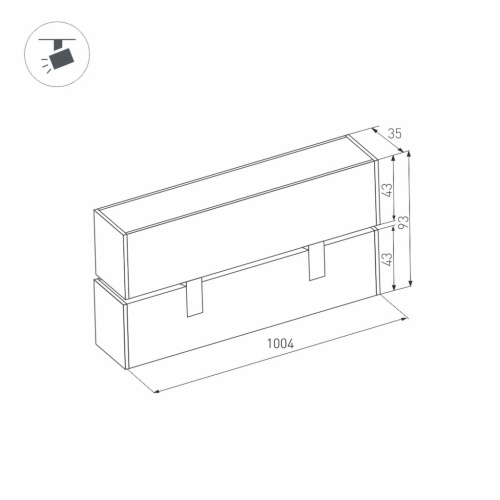 Светильник MAG-FLAT-FOLD-45-S1005-30W Warm3000 (WH, 100 deg, 24V) (Arlight, IP20 Металл, 5 лет) в Нижнем Новгороде