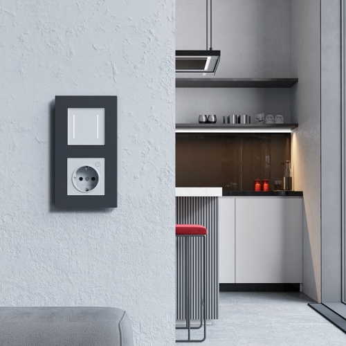 Выключатель сенсорый двухклавишный с подсветкой, без рамки Werkel белый W4522001 в Нижнем Новгороде фото 2